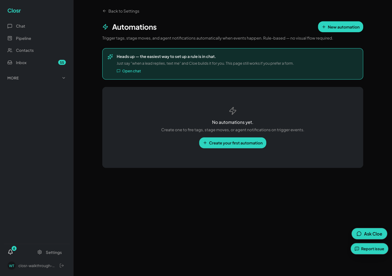 Automations, recipes, and agents